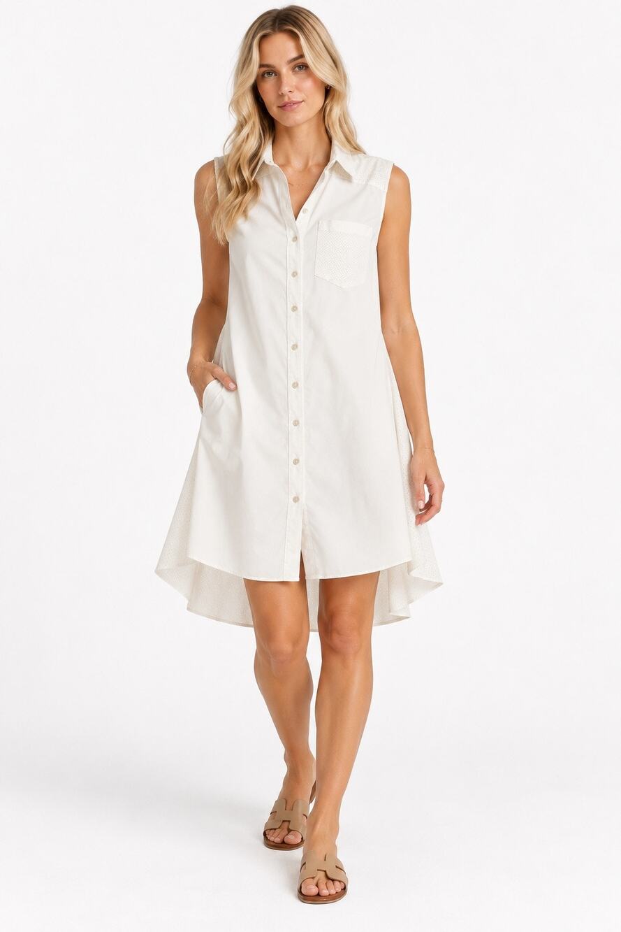 Allsaints Jenia Shirt Dress Midi White Size 4 Women's EUC